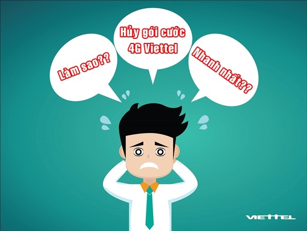 Cách huỷ gói cước 4G Viettel nhanh nhất miễn phí 100%