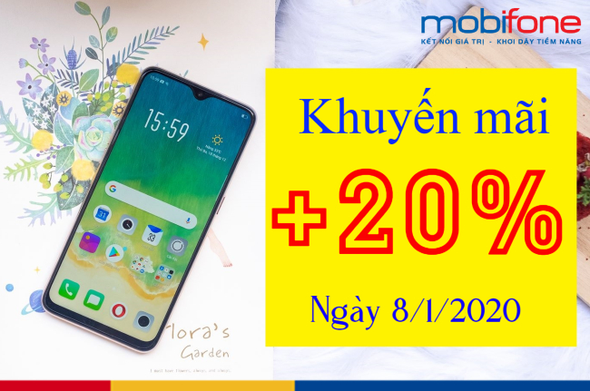 khuyen mai 20% mobifone toan quoc