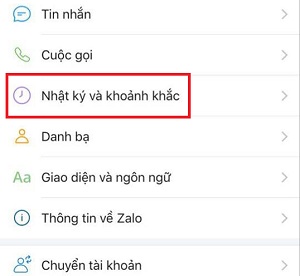cach chan ban be xem nhat ky tren zalo