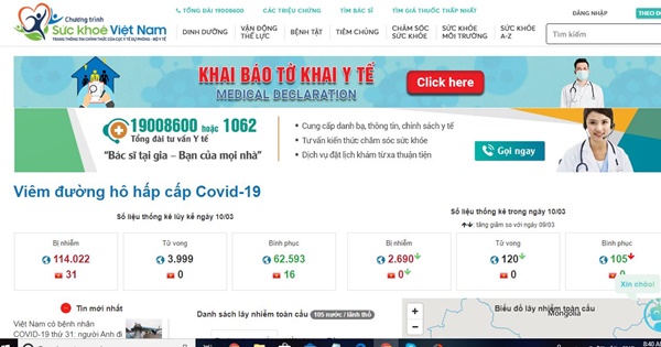 Hướng dẫn nhanh các bước khai báo y tế trực tuyến chống dịch Covid-19
