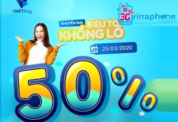 khuyen mai 50% vinaphone