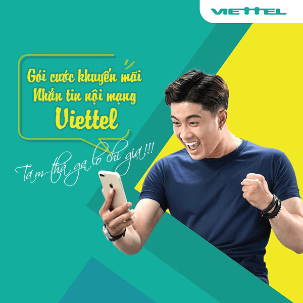 Nhận SMS miễn phí khi đăng ký các gói cước khuyến mãi nhắn tin nội mạng Viettel