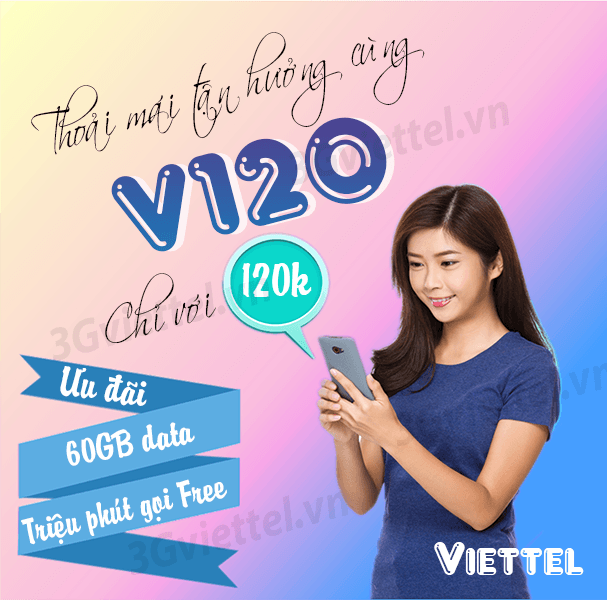 Cú pháp đăng ký gói V120 chu kỳ dài của Viettel