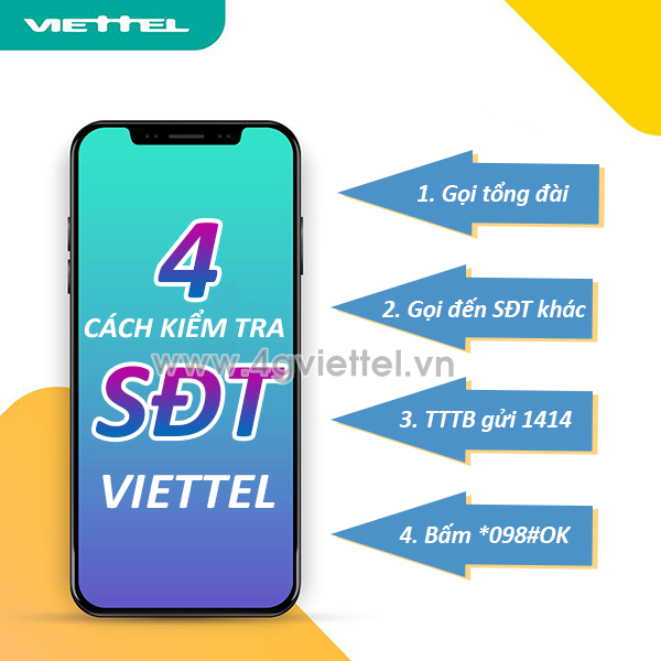 Hướng dẫn cách kiểm tra số điện thoại Viettel đang dùng