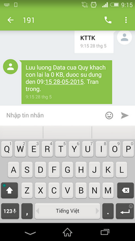 Hướng dẫn kiểm tra data 3G viettel