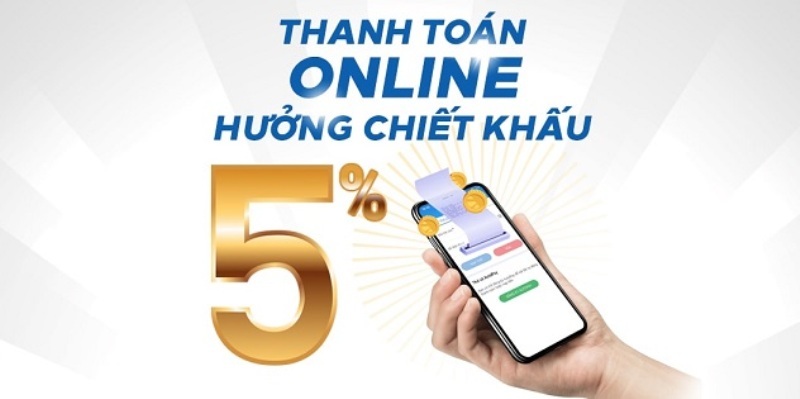 Hưởng chiết khấu 5% khi thanh toán online cùng Mobifone