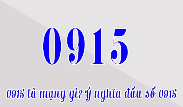 Đầu số 0915 là mạng gì