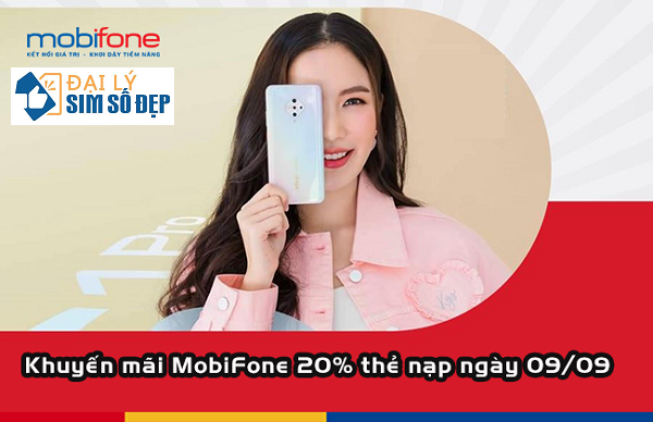 khuyen mai mobifone 20% gia tri the nap ngay 0909