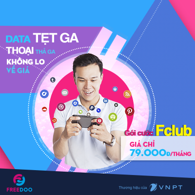 Gói FClub VinaPhone 30 ngày tặng 90GB, 1560 phút chỉ 79k