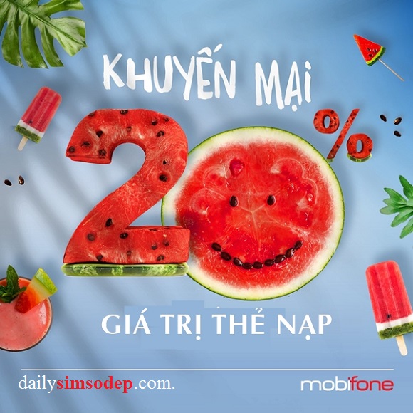Mobifone khuyến mãi 20% giá trị thẻ nạp duy nhất 19/5/2021 