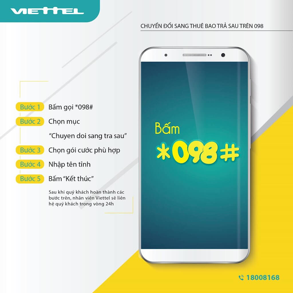 Làm sao chuyển thuê bao trả sau sang trả trước Viettel?