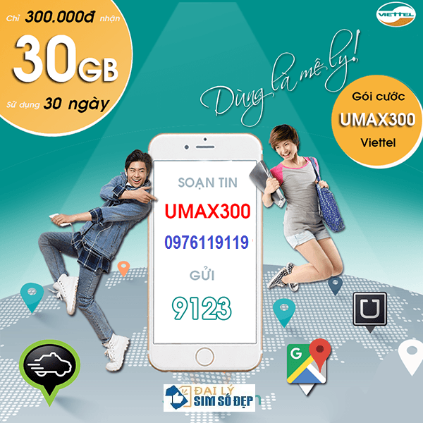 Thông tin chi tiết về gói cước UMAX300 Viettel