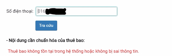 Hướng dẫn cập nhật thông tin cho thuê bao Viettel