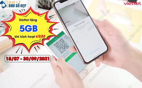 Viettel tặng 5GB khi kích hoạt eSIM