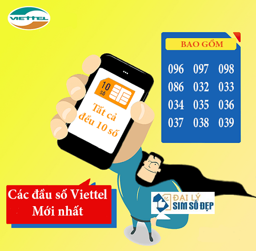 Các đầu số Viettel mới nhất