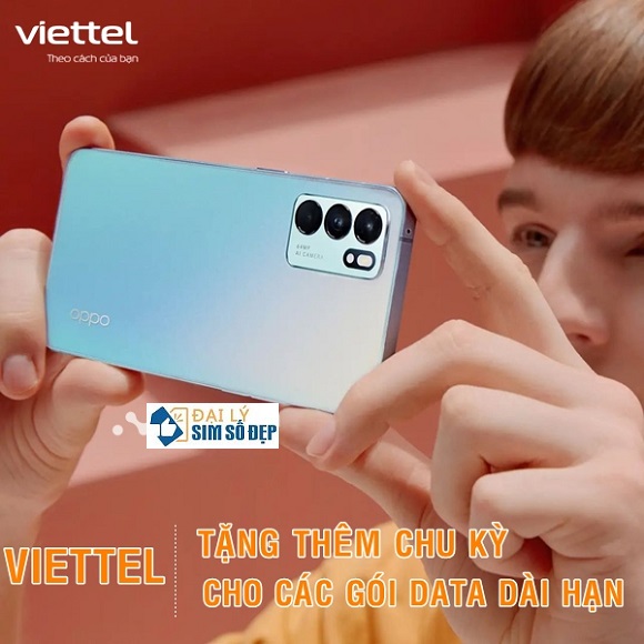 Viettel tặng chu kỳ sử dụng miễn phí cho các gói data chu kỳ dài 