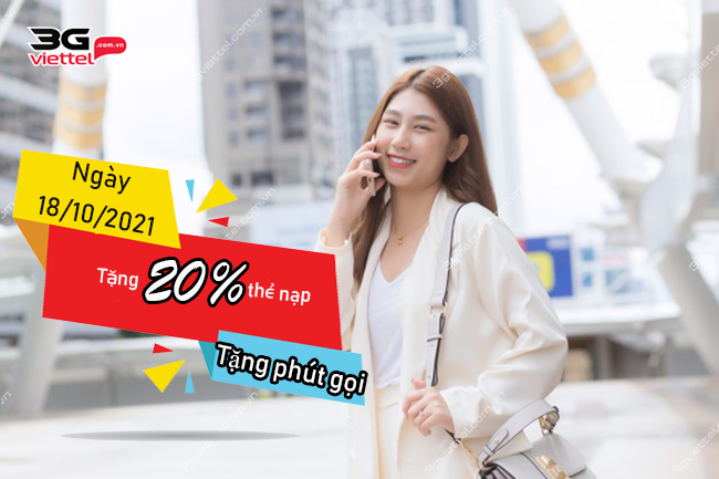 Khuyến mãi Viettel ngày 18/10/2021
